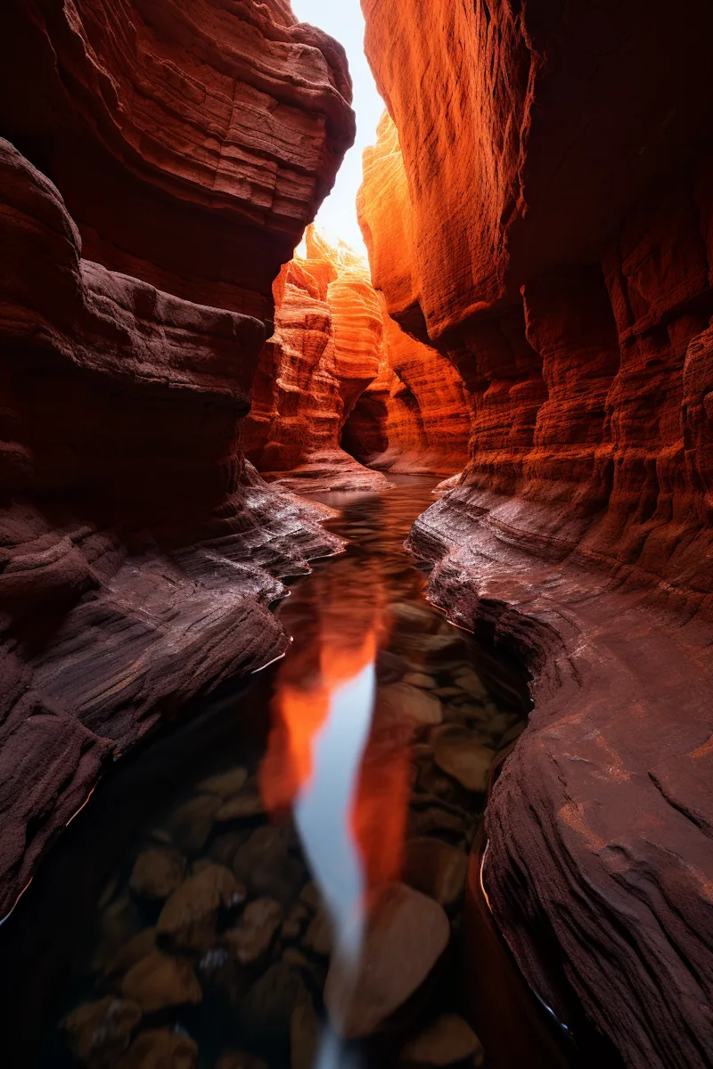 Serene Arizona slot canyon